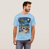 Joshua Tree Mojave Desert Hiking Modern Dreamlike T-shirt (Voorkant volledig)