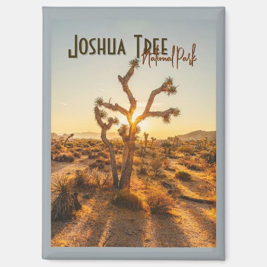 Joshua Tree Nationaal Park Souvenir Gift Magneet (Voorkant)