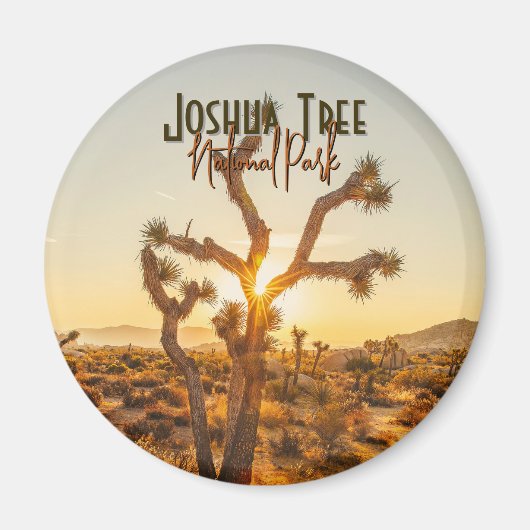 Joshua Tree Nationaal Park Souvenir Gift Magneet (Voorkant)