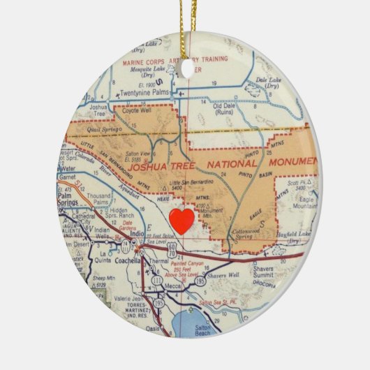 Joshua Tree National Monument Keramisch Ornament (Links)