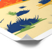 Joshua Tree National Park Art Vintage Travel Poster (Hoek)