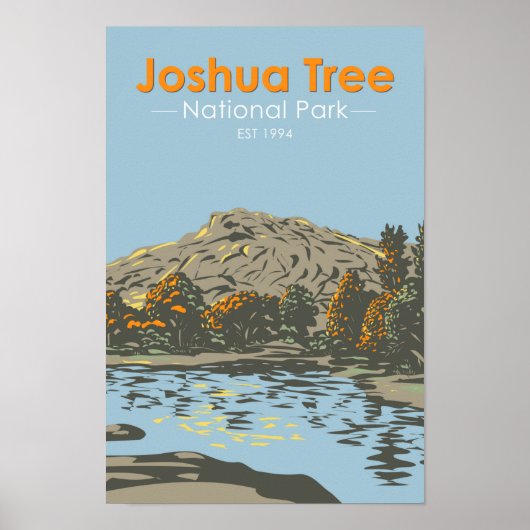 Joshua Tree National Park Barker Dam California Poster (Voorkant)