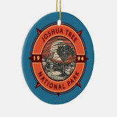 Joshua Tree National Park Bighorn Sheep Compass Keramisch Ornament (Rechts)