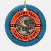 Joshua Tree National Park Bighorn Sheep Compass Keramisch Ornament (Achterkant)