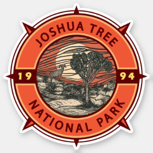 Joshua Tree National Park Bighorn Sheep Compass Sticker