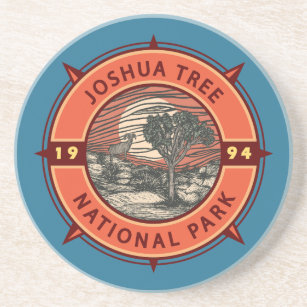 Joshua Tree National Park Bighorn Sheep Compass Zandsteen Onderzetter