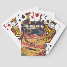 Joshua Tree National Park Bird Modern Poster Style Pokerkaarten