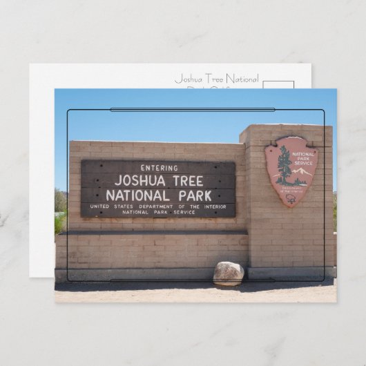 Joshua Tree National Park Briefkaart (Voorkant / Achterkant)
