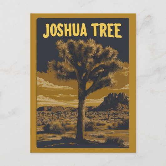 Joshua Tree National Park California  Briefkaart (Voorkant)