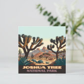Joshua Tree National Park California Desert Retro (Staand voorkant)
