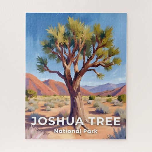 Joshua Tree National Park California Travel Art Legpuzzel (Verticaal)