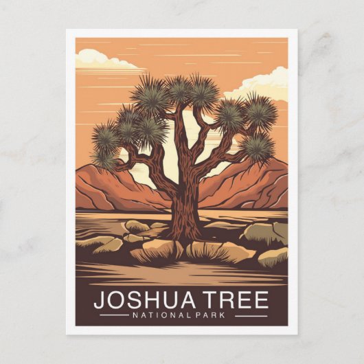 Joshua Tree National Park California USA Travel Briefkaart (Voorkant)
