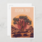 Joshua Tree National Park California USA Travel Briefkaart (Voorkant / Achterkant)