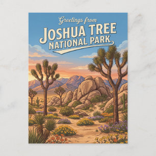 Joshua Tree National Park Californië Briefkaart
