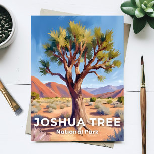 Joshua Tree National Park Californië Reis Kunst Briefkaart