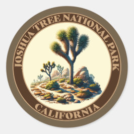 Joshua Tree National Park, Californië Ronde Sticker