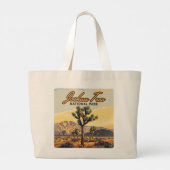 Joshua Tree National Park, Californische woestijn Grote Tote Bag (Achterkant)