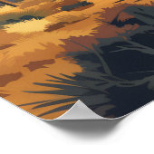 Joshua Tree National Park, Californische woestijn Poster (Hoek)