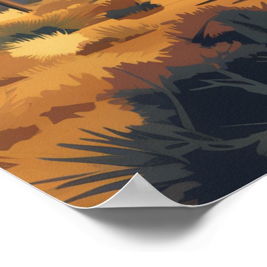 Joshua Tree National Park, Californische woestijn Poster (Hoek)