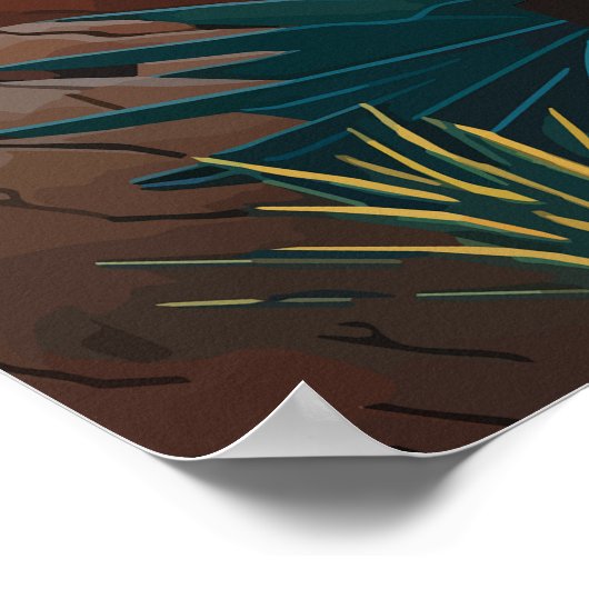 Joshua Tree National Park, Californische woestijn Poster (Hoek)