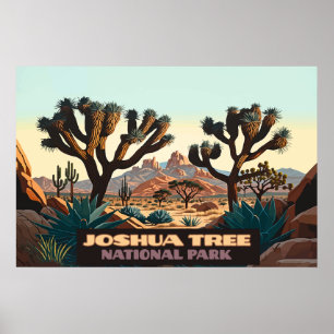 Joshua Tree National Park, Californische woestijn Poster