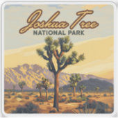 Joshua Tree National Park, Californische woestijn Sticker (Voorkant)