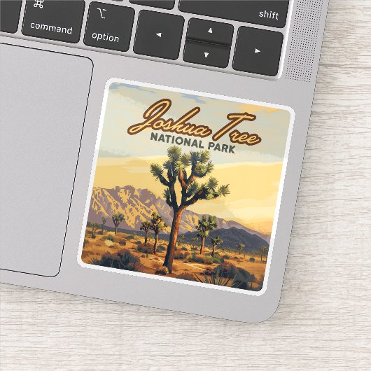 Joshua Tree National Park, Californische woestijn Sticker (Detail)