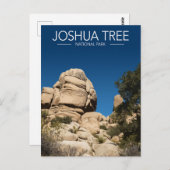 Joshua Tree National Park gestileerde reizen Briefkaart (Voorkant / Achterkant)
