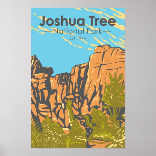 Joshua Tree National Park Het Grote Burrito Poster (Voorkant)