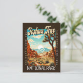 Joshua Tree National Park Illustratie noodlijdend Briefkaart (Staand voorkant)