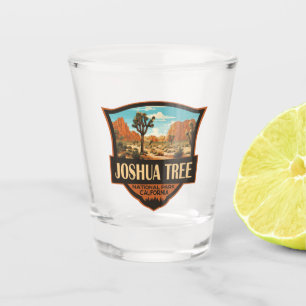 Joshua Tree National Park Illustratie Retro Shot Glas