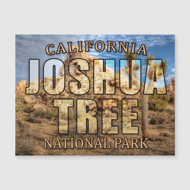 Joshua Tree National Park Magnetic Card (Voorkant)