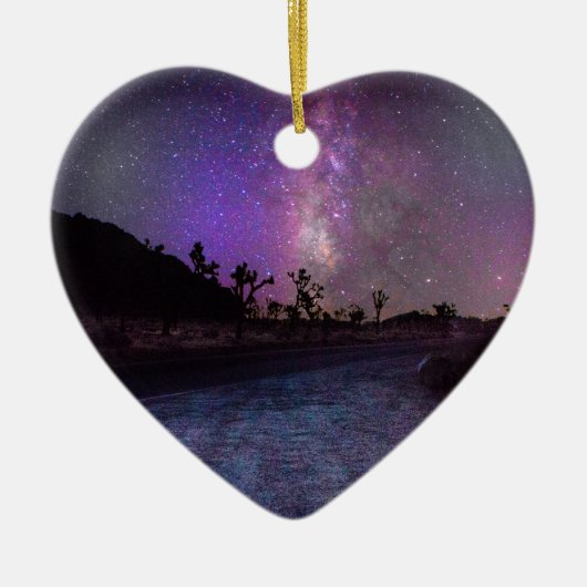 Joshua tree National Park melkweg Keramisch Ornament (Voorkant)