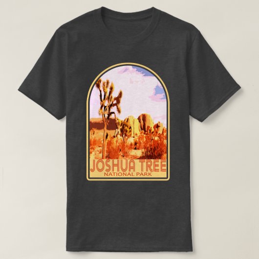Joshua Tree National Park Mojave Desert Californië T-shirt (Design voorkant)