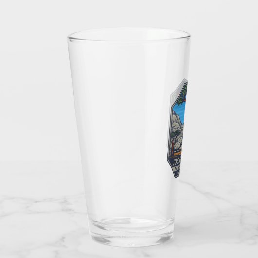 Joshua Tree National Park Retro Emblem Glas (Rechts)