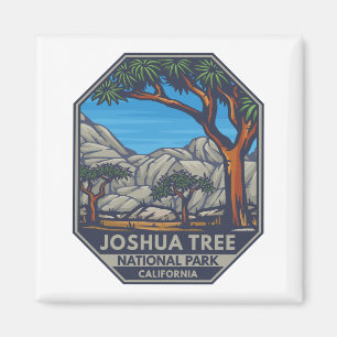 Joshua Tree National Park Retro Emblem Magneet