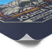 Joshua Tree National Park Retro Emblem Poster (Hoek)