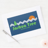 Joshua Tree National Park Retro Rechthoekige Sticker (Envelop)