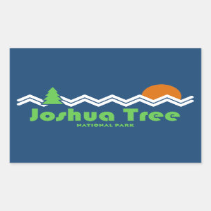 Joshua Tree National Park Retro Rechthoekige Sticker