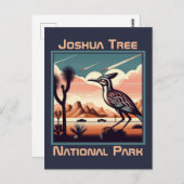 Joshua Tree National Park Retro Souvenir Gift Briefkaart (Voorkant / Achterkant)