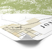 Joshua Tree National Park Retro Street Map Poster (Hoek)