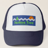 Joshua Tree National Park Retro Trucker Pet (Voorkant)