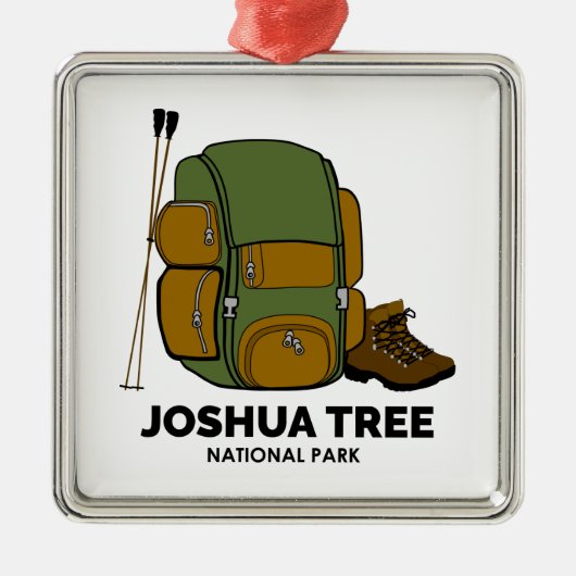 Joshua Tree National Park-rugzak Metalen Ornament (Voorkant)