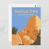 Joshua Tree National Park Skull Rock California Briefkaart (Voorkant / Achterkant)