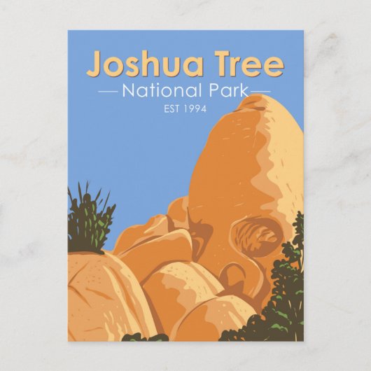 Joshua Tree National Park Skull Rock California Briefkaart (Voorkant)