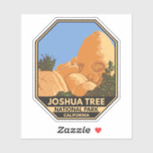 Joshua Tree National Park Skull Rock California Sticker (Vel)