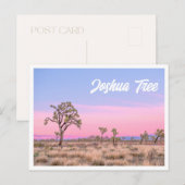 Joshua Tree National Park Sunset Photo Briefkaart (Voorkant / Achterkant)