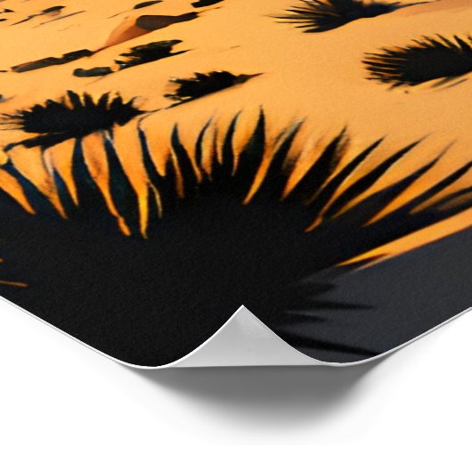 Joshua Tree National Park Traditionele Reizen Poster (Hoek)