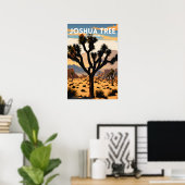 Joshua Tree National Park Traditionele Reizen Poster (Thuiskantoor)