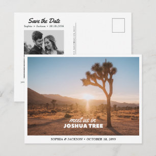 Joshua Tree National Park Trouwkaart Save the Date Briefkaart